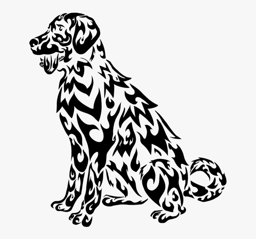 Dog Breed Dalmatian Dog Labrador Retriever Australian - Tribal Labrador Tattoo Designs, HD Png Download, Free Download