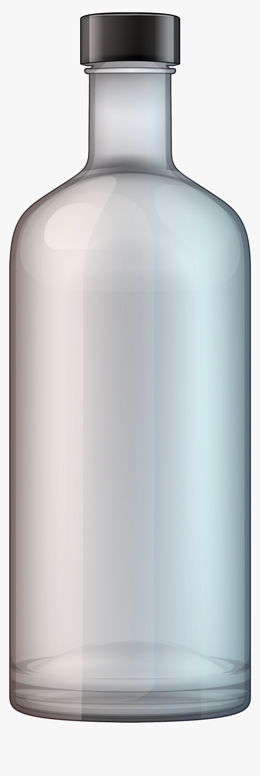 Vodka Bottle Png Clipart - Blank Liquor Bottle Png, Transparent Png, Free Download