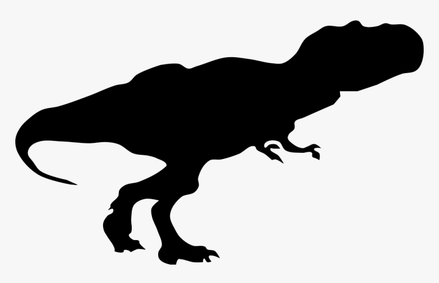 Tyrannosaurus Rex Silhouette - T Rex Dinosaur Silhouette, HD Png Download, Free Download