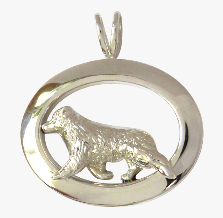 Australian Shepherd Jewelry In Glossy Oval - Locket, HD Png Download, Free Download