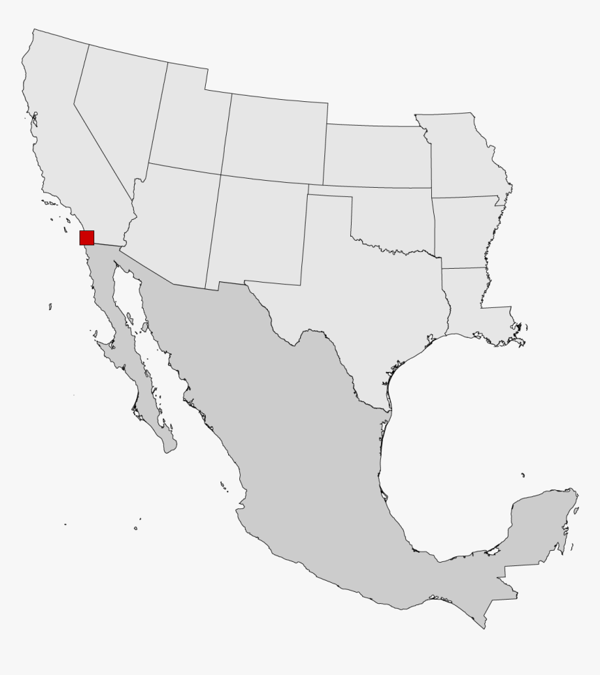 Us Mexico Map, HD Png Download, Free Download