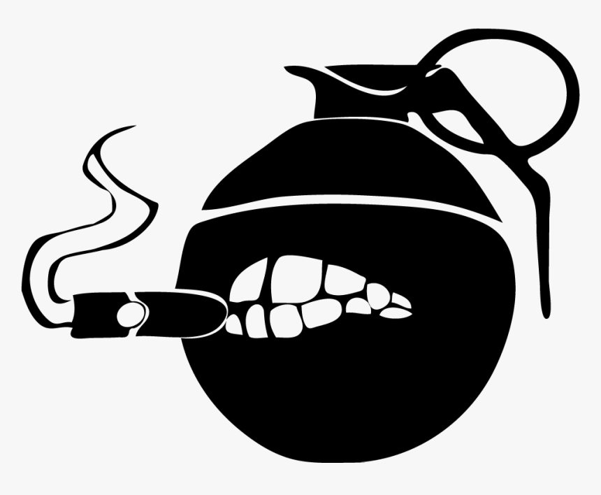 Grenade Smoking Cigar, HD Png Download, Free Download