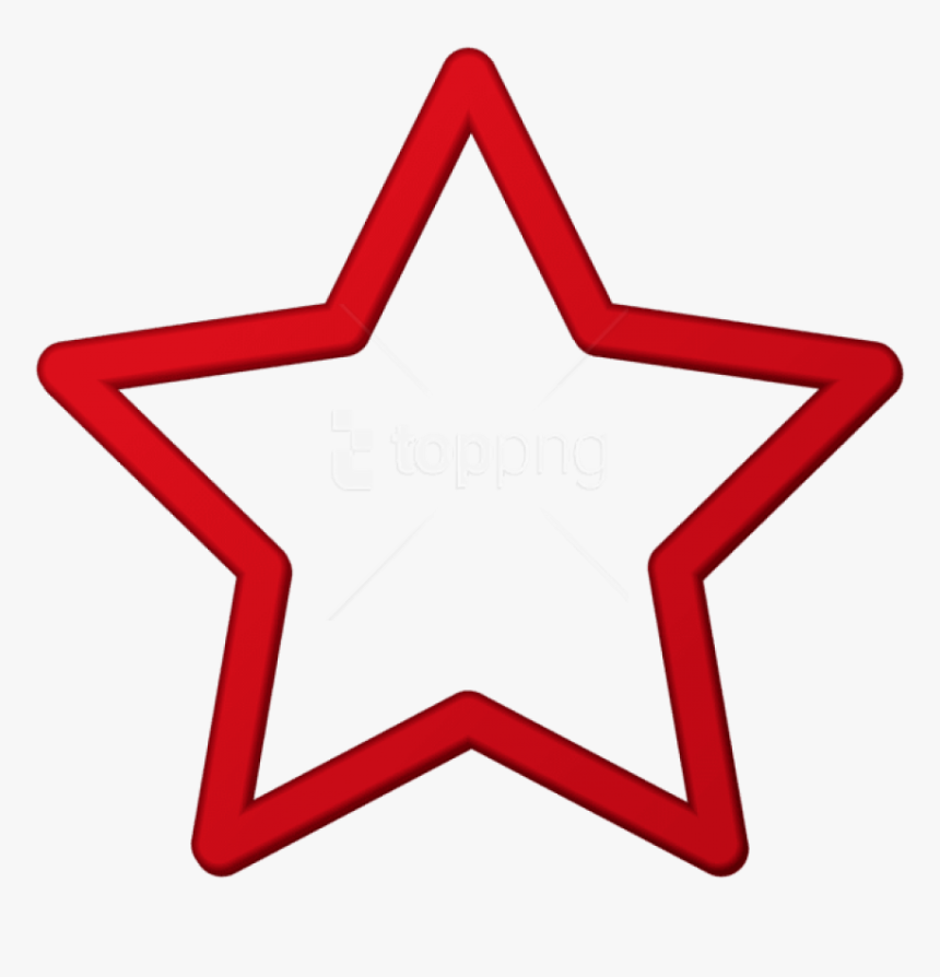 Free Png Download Red Star Border Frame Png Clipart - Transparent Blue Star Png, Png Download, Free Download