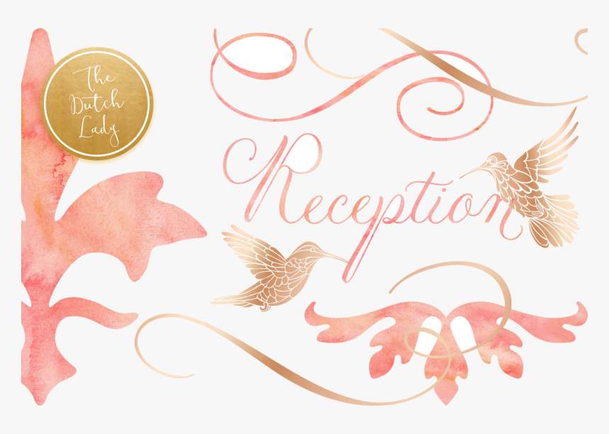 Wedding Elegant Clipart Rose Gold By The Dutch Lady - Coin, HD Png Download, Free Download