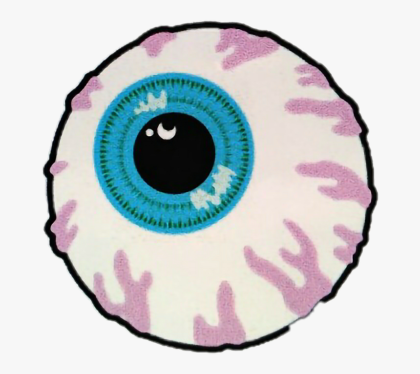 Stickers Eyes Blue Vintage - Eyeball Sticker, HD Png Download, Free Download