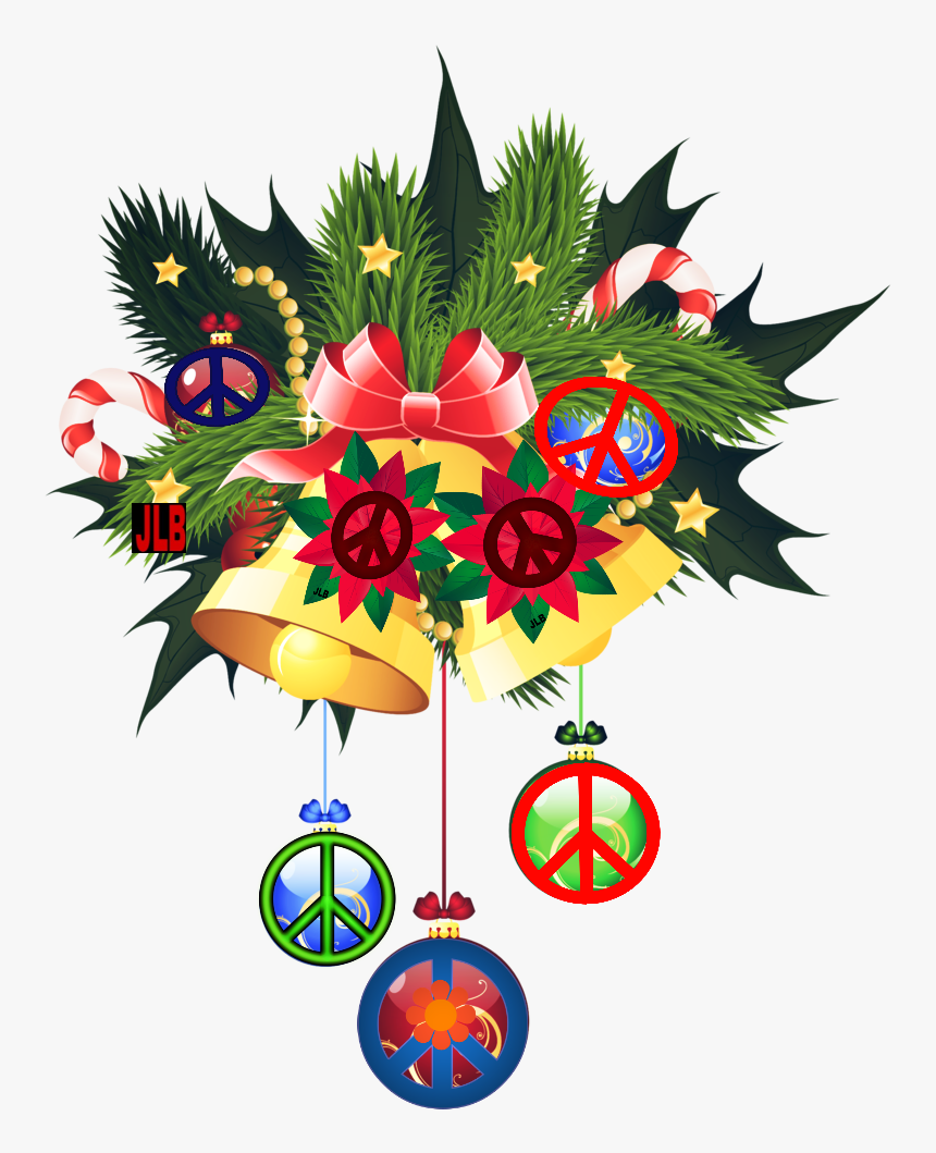 ☮🎄/jlb Christmas Labels, Christmas Clipart, Christmas - Christmas Bell Images Png, Transparent Png, Free Download