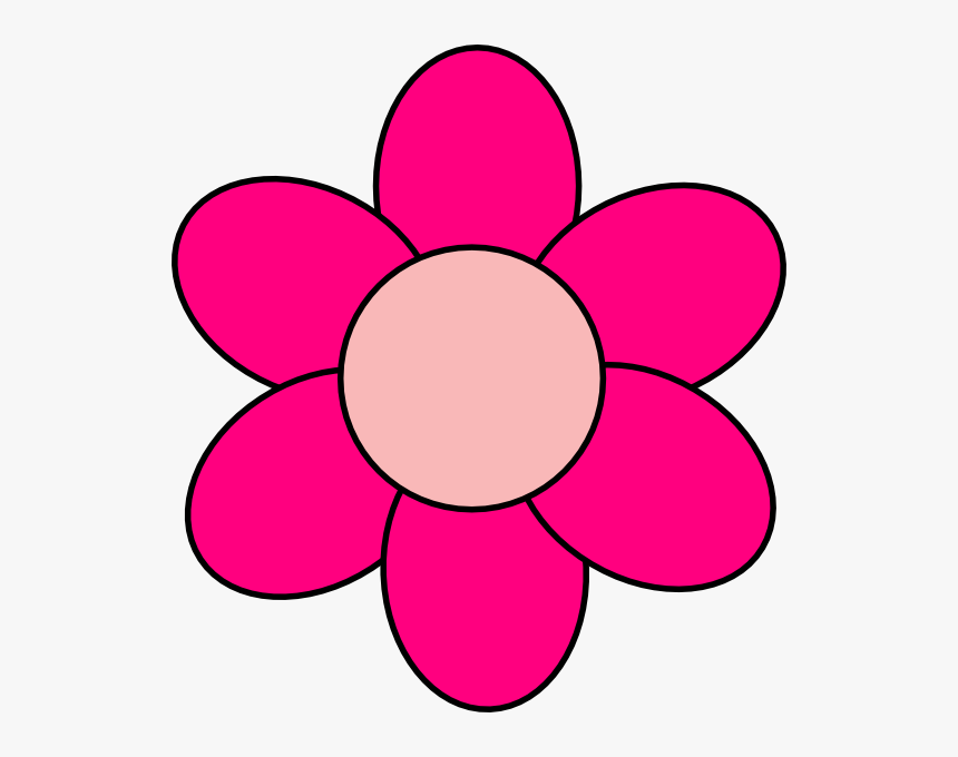 Pink Cartoon Flowers - Orange Flower Clipart, HD Png Download, Free Download