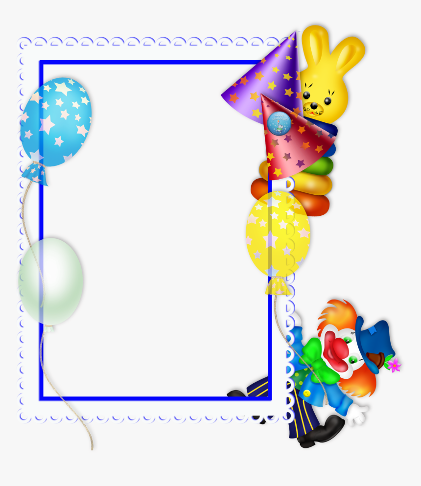 Happy Birthday Transparent Png Party Frame - Transparent Birthday Frame Png, Png Download, Free Download