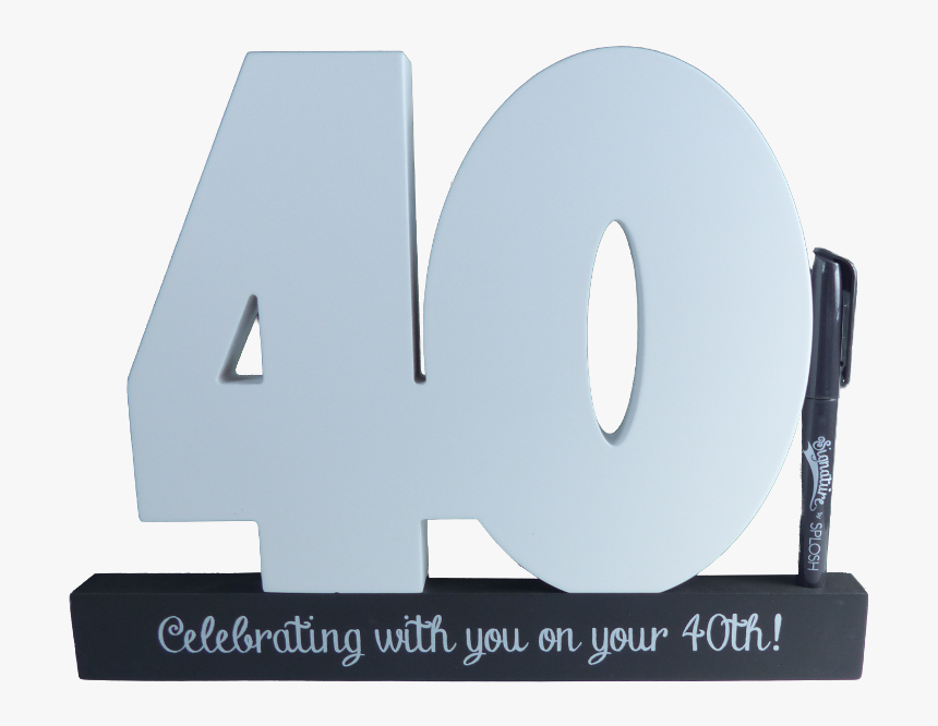 40th Birthday Signature Frame, HD Png Download, Free Download