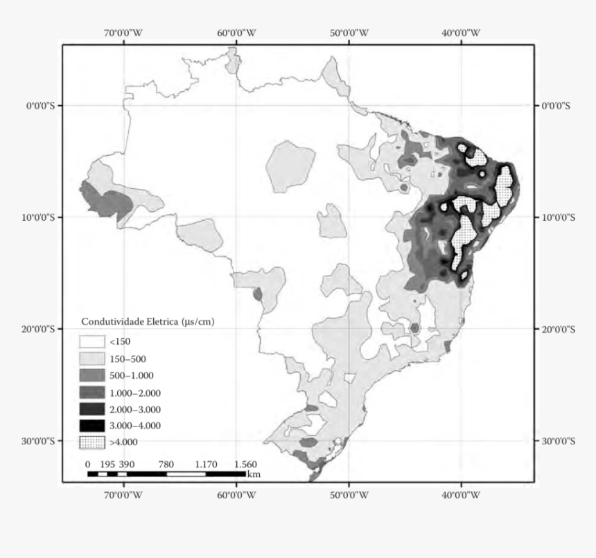 12 Distribution Of The Electrical Conductivity In Brazil - Atlas, HD Png Download, Free Download