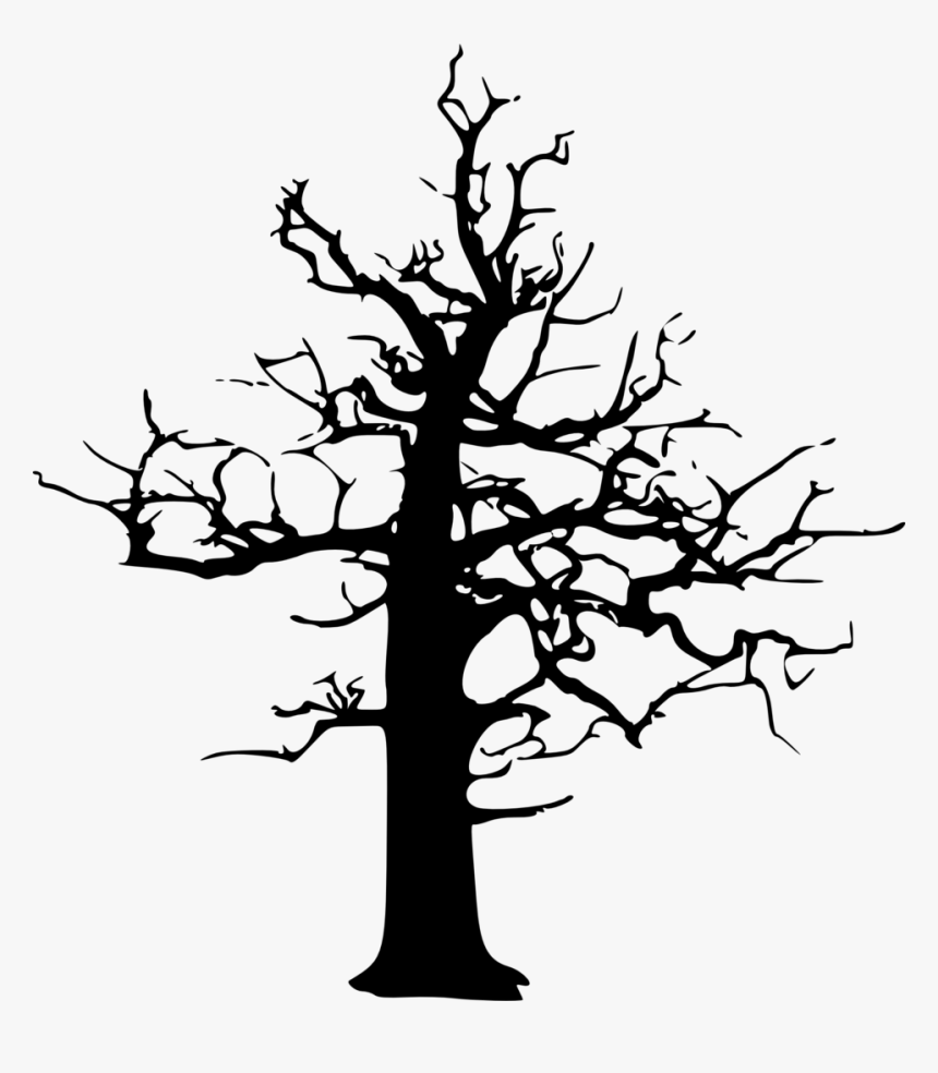 Nature Clipart Tree Outline Public - Dead Tree Vector, HD Png Download, Free Download