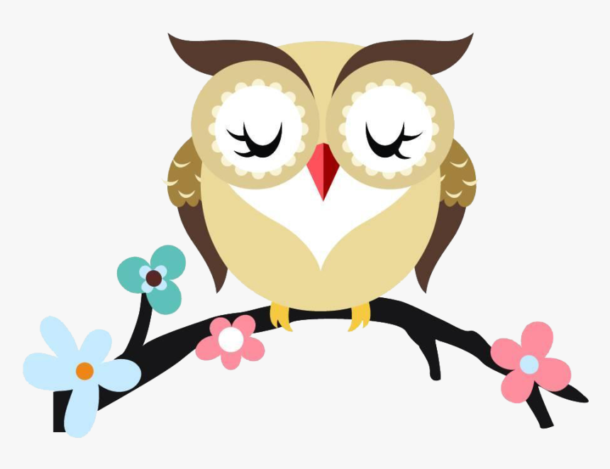 Owl Cartoon Branch Royalty Free Royaltyfree Transprent - Cartoon Owl On Branch, HD Png Download, Free Download