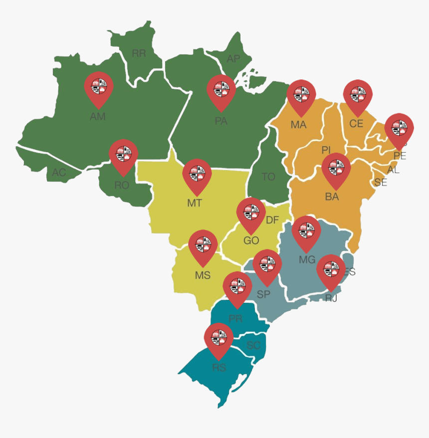 Mapa Brasil, HD Png Download, Free Download