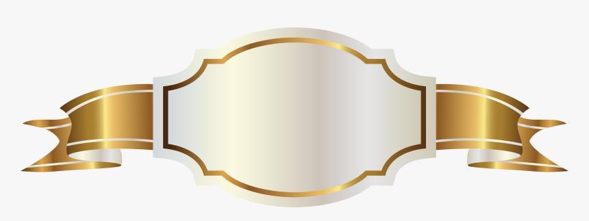 Clip Art Labels Png - Banner Gold Transparent Background, Png Download, Free Download