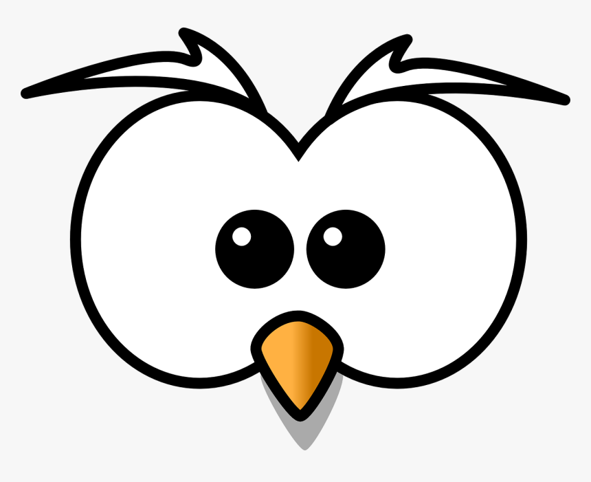 Owl Eyes Clipart Black And White, HD Png Download, Free Download