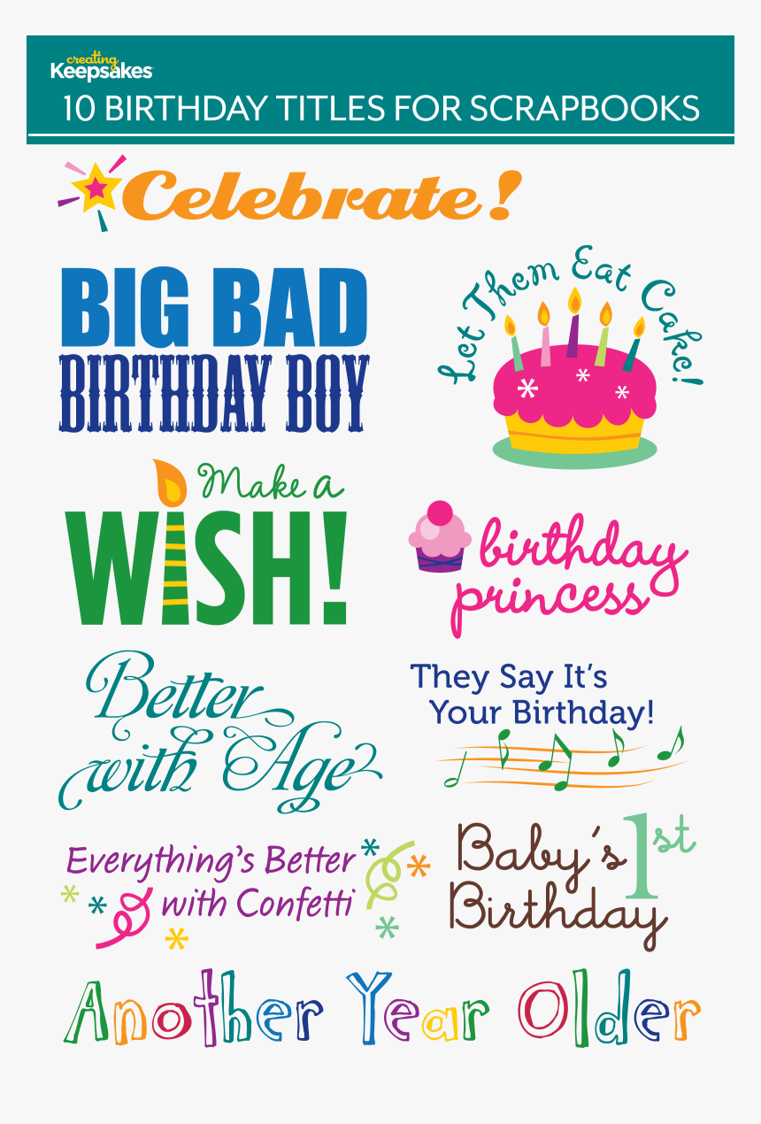 Birthday Party Title Ideas, HD Png Download, Free Download