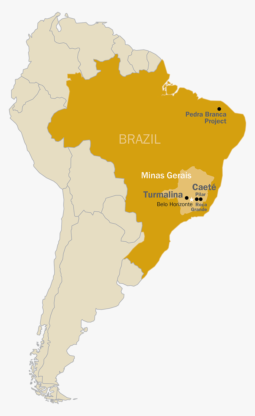 Mexico And Brazil Map, HD Png Download, Free Download