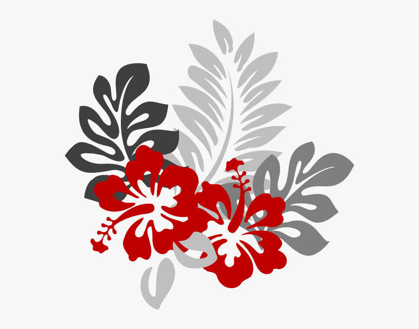 Transparent Hawaii Flowers Clipart - Red And Gray Borders, HD Png Download, Free Download