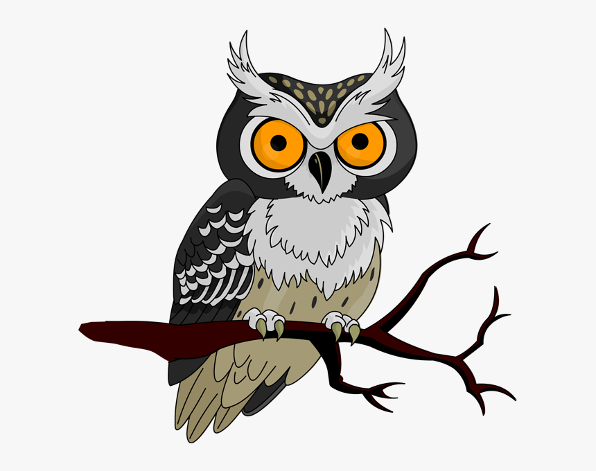 Clip Art Collection Of Free Crazed - Clipart Halloween Owl, HD Png Download, Free Download