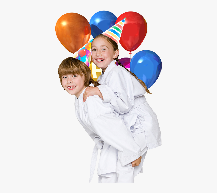 Kids Wearing Birthday Party Hats - Martial Arts Birthday Party, HD Png Download, Free Download