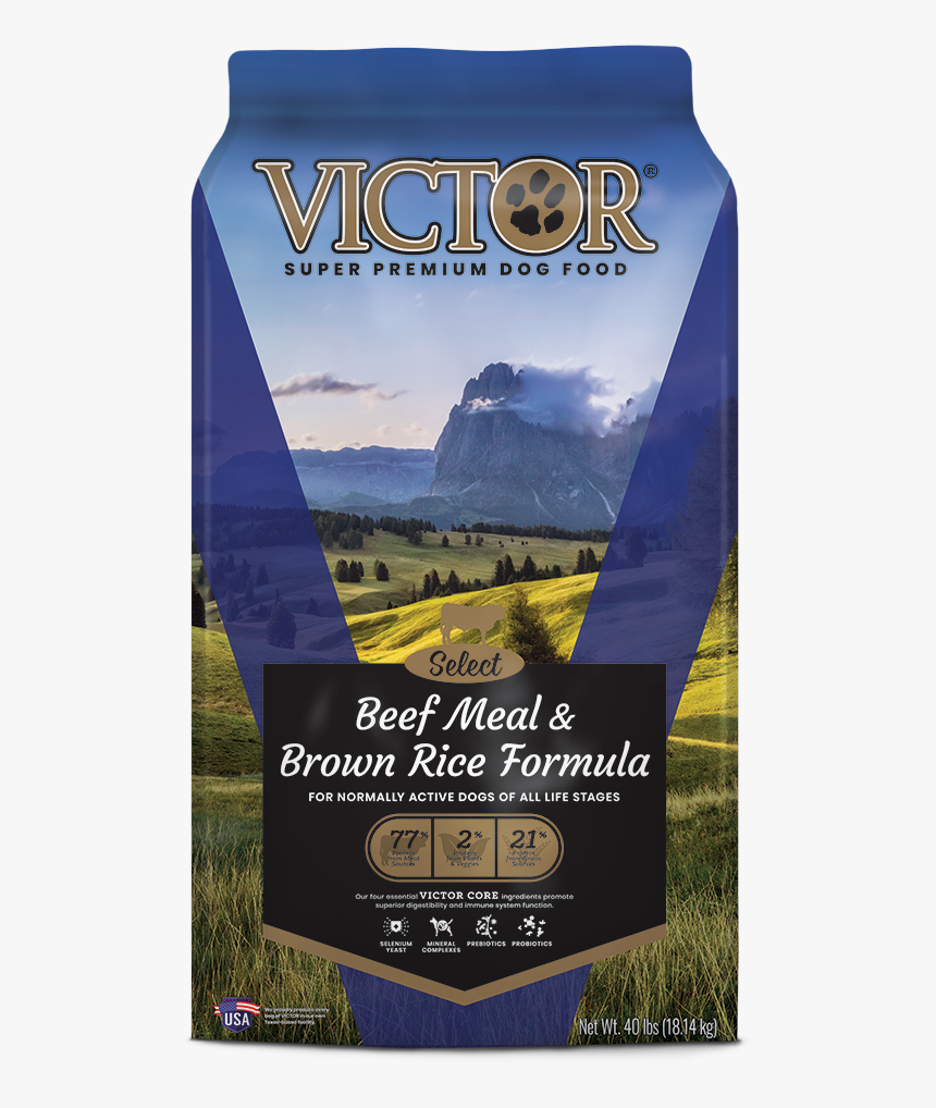 Victor Beef Meal And Brown Rice Review, HD Png Download, Free Download