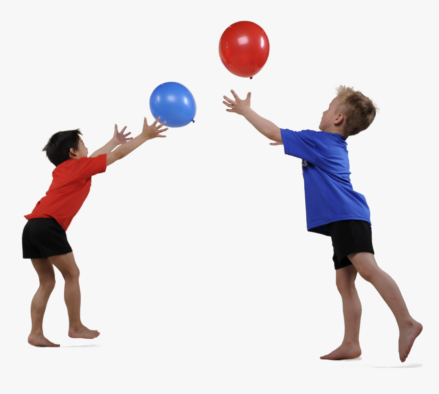 Kids Playing Balloons Png - Children Playing Png, Transparent Png, Free Download