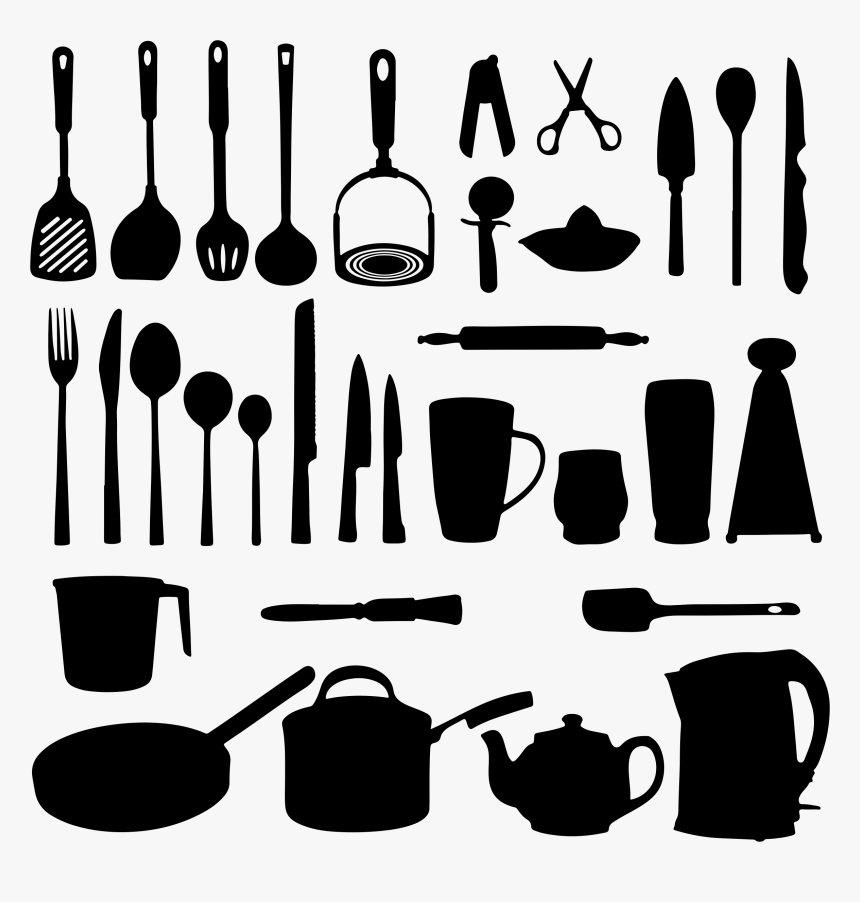 Collection Of Kitchen - Clipart Kitchen Utensils, HD Png Download, Free Download