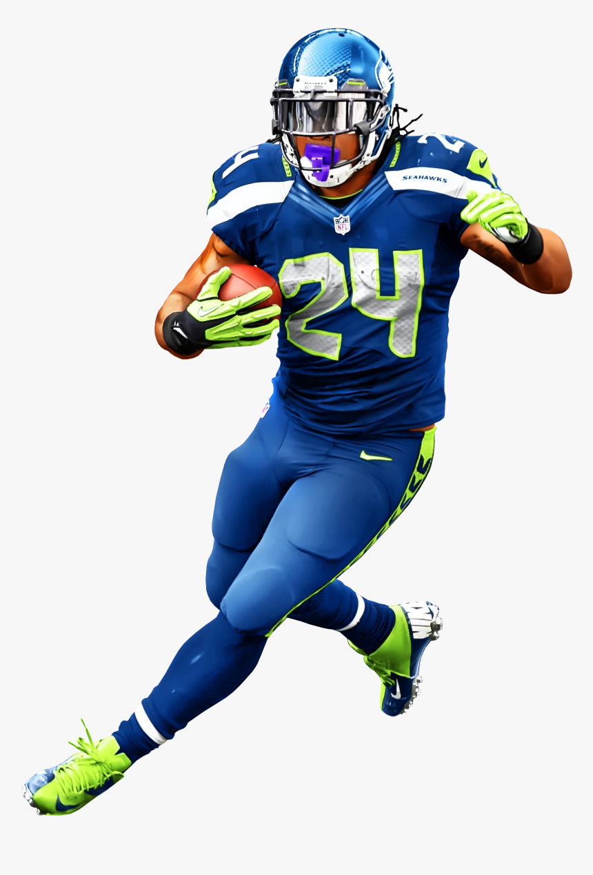 American Football Player Png Image - Marshawn Lynch Png, Transparent Png, Free Download