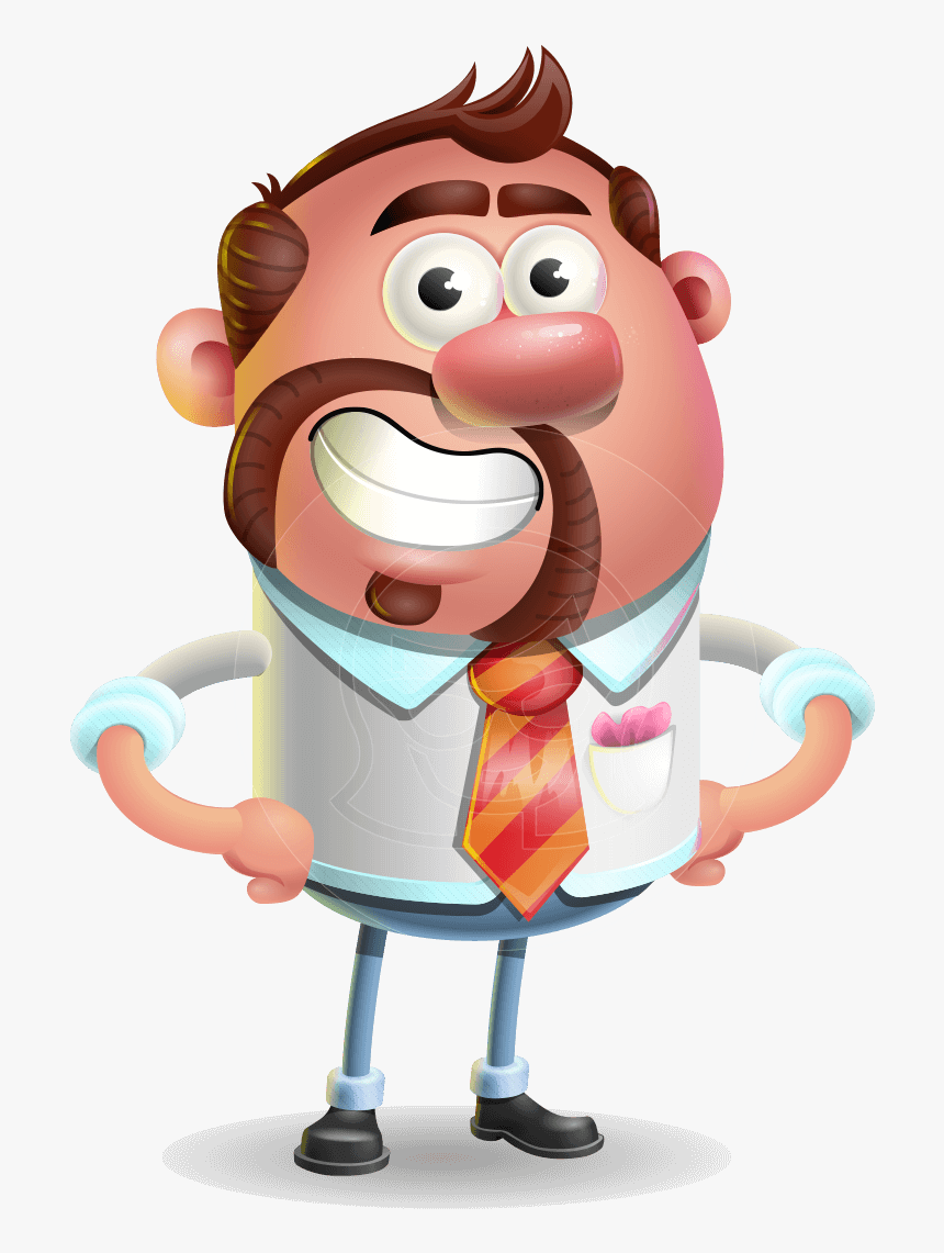 Businessman With Goatie Cartoon 3d Vector Character - Man Cartoon With Dollar Png, Transparent Png, Free Download