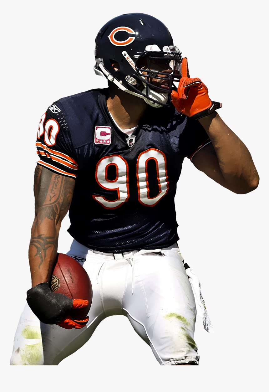 Chicago Bears Players Png - Julius Peppers Chicago Bears, Transparent Png, Free Download