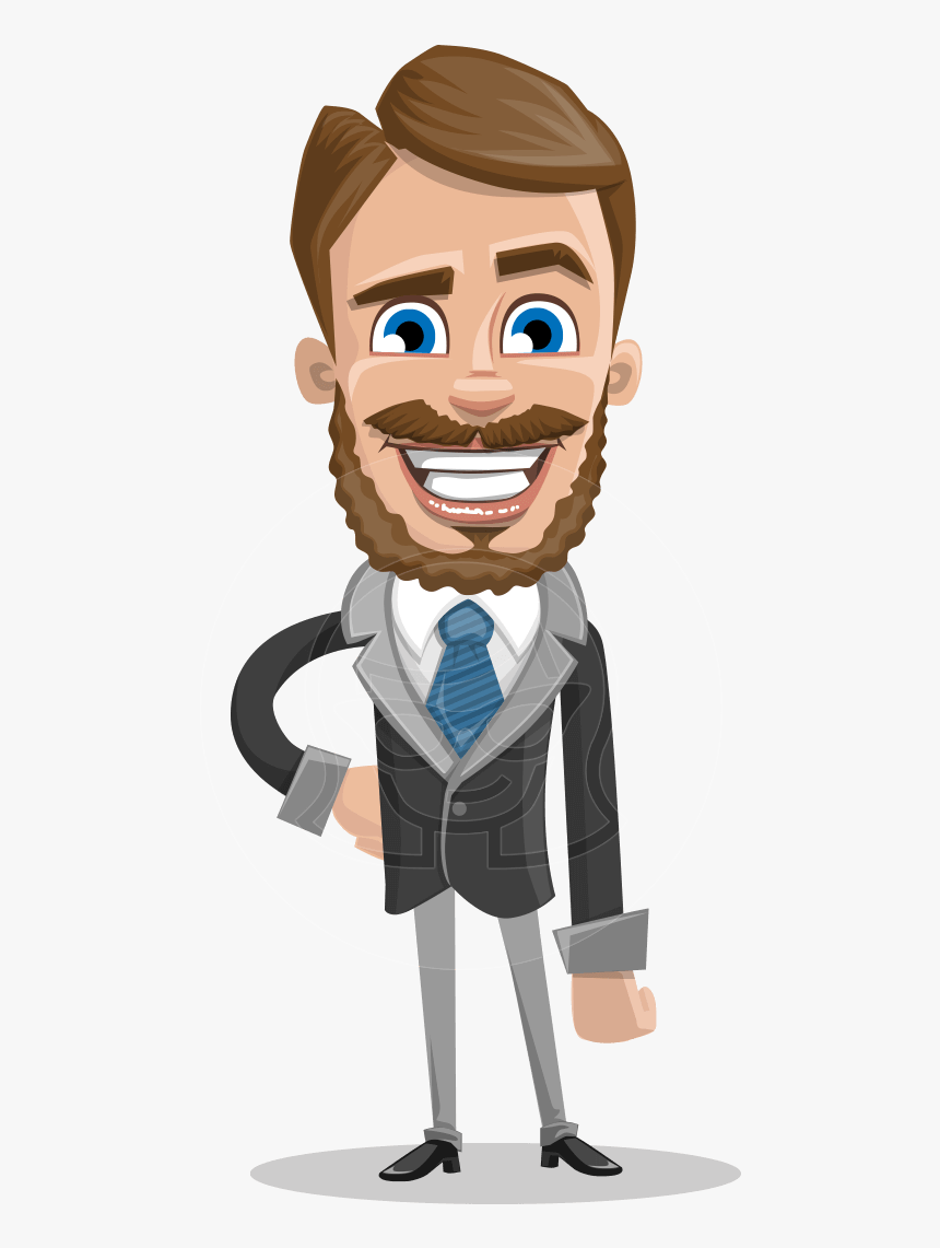 Elegant Businessman Cartoon Vector Character Aka Matt - Vector Graphics, HD Png Download, Free Download