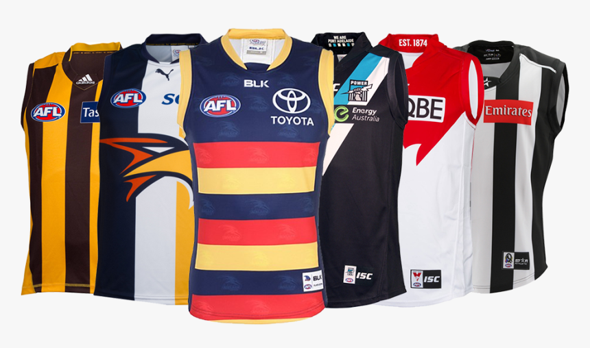 Footy Jerseys Afl Nrl Isc, HD Png Download, Free Download