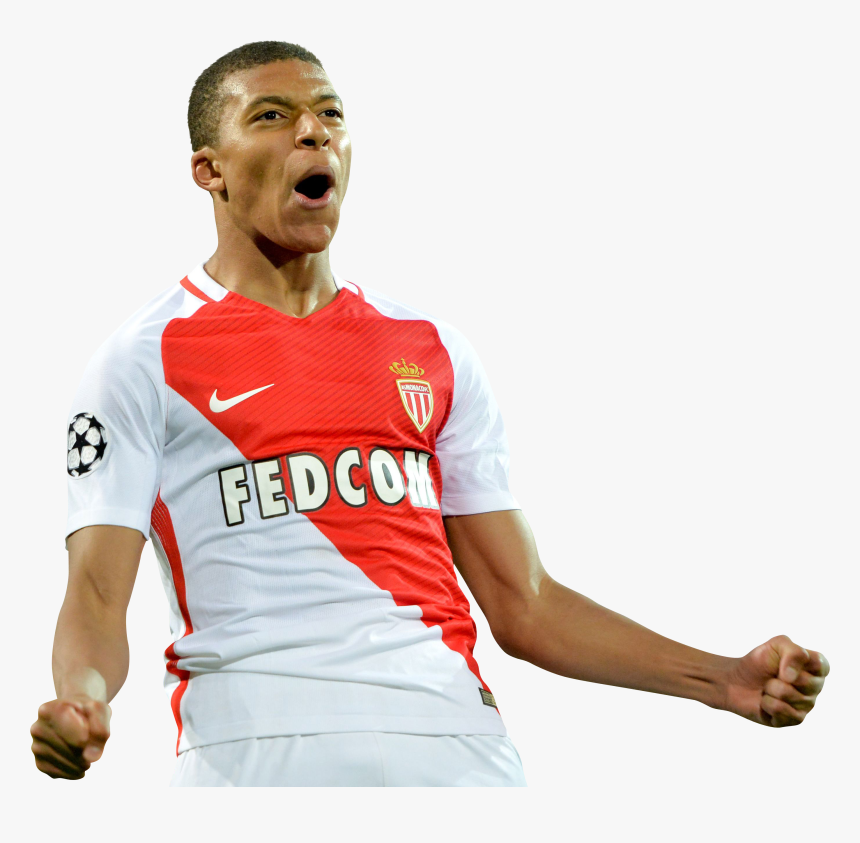 Kylian Mbappe Monaco 2017 3 Png - Mbappe Monaco Png, Transparent Png, Free Download