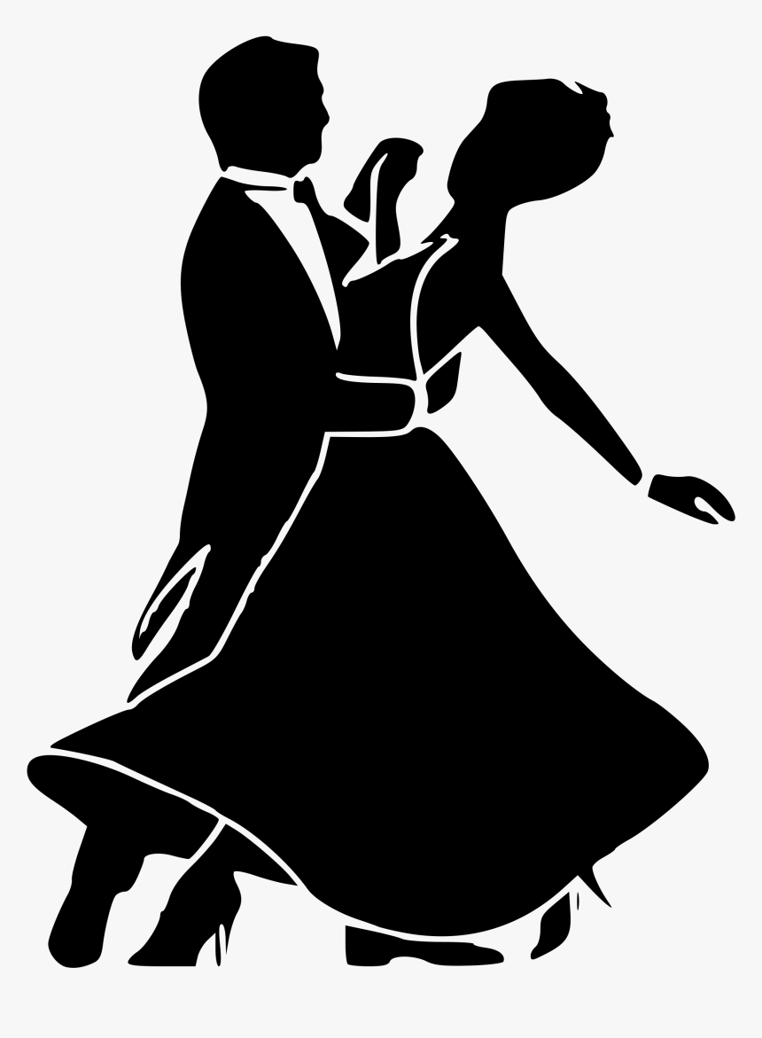 People Dancing Silhouette Png - Silhouette Ballroom Dance, Transparent Png, Free Download