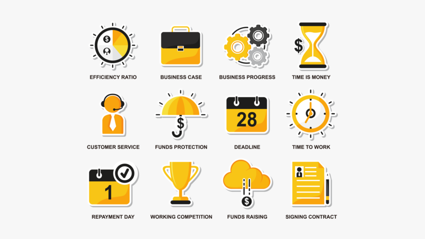 Vector Bussines Flat Icons, HD Png Download, Free Download