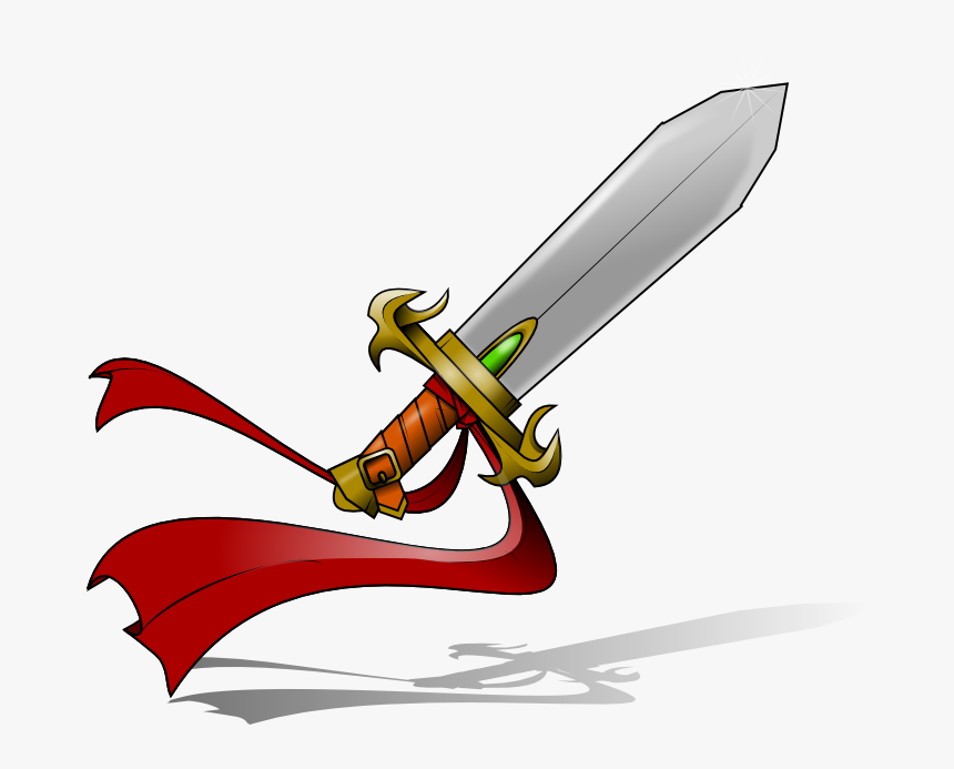 Sword Clip Art Free - Fantasy Sword Clipart Png, Transparent Png, Free Download