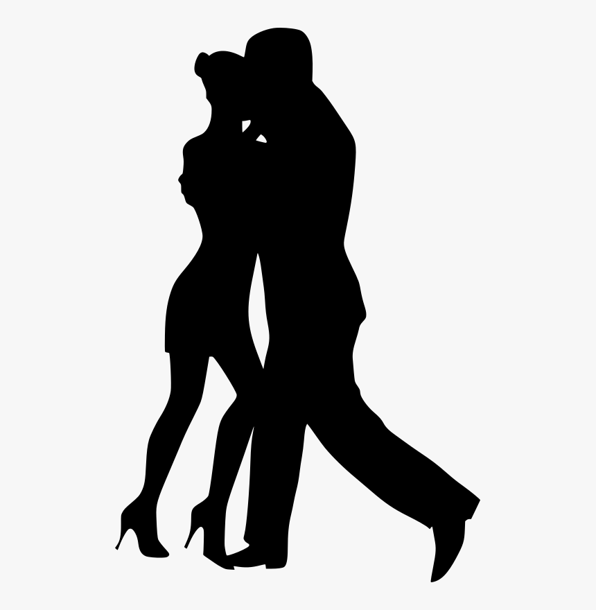 Dancing Couple Silhouette Drawing, HD Png Download, Free Download