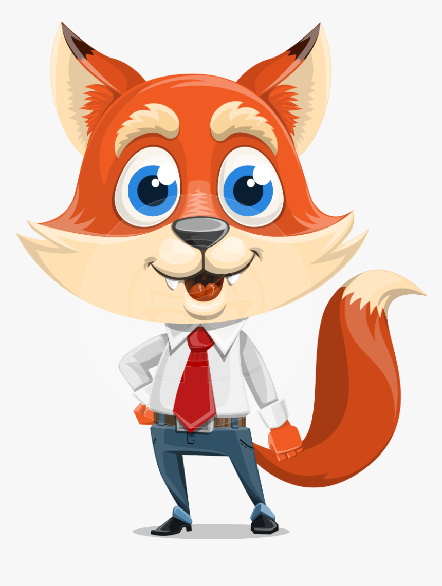 Fox Businessman Cartoon Vector Character Aka Ben Tails - Fox Cartoon Characters, HD Png Download, Free Download