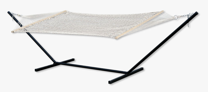 White Cotton Rope Hammock With Stand - Coffee Table, HD Png Download, Free Download