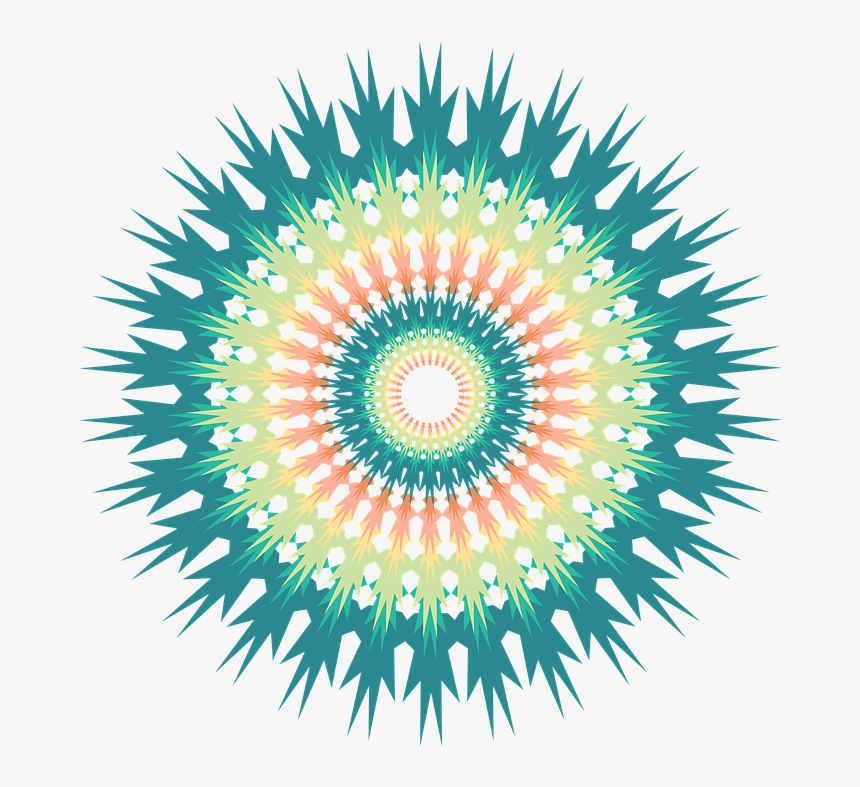 Mandala, Design, Geometric, Pattern, Texture, Colorful - Colour Ray Png, Transparent Png, Free Download