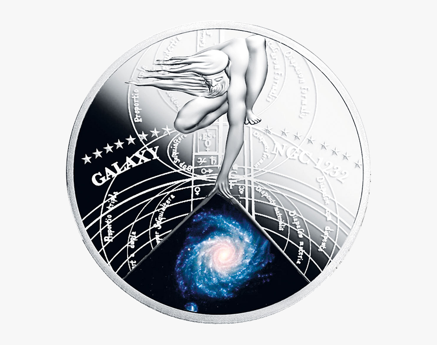Niue 2015 1$ Spiral Galaxy Ngc 1232 The Most Beautiful - Silver Coin Beautiful, HD Png Download, Free Download
