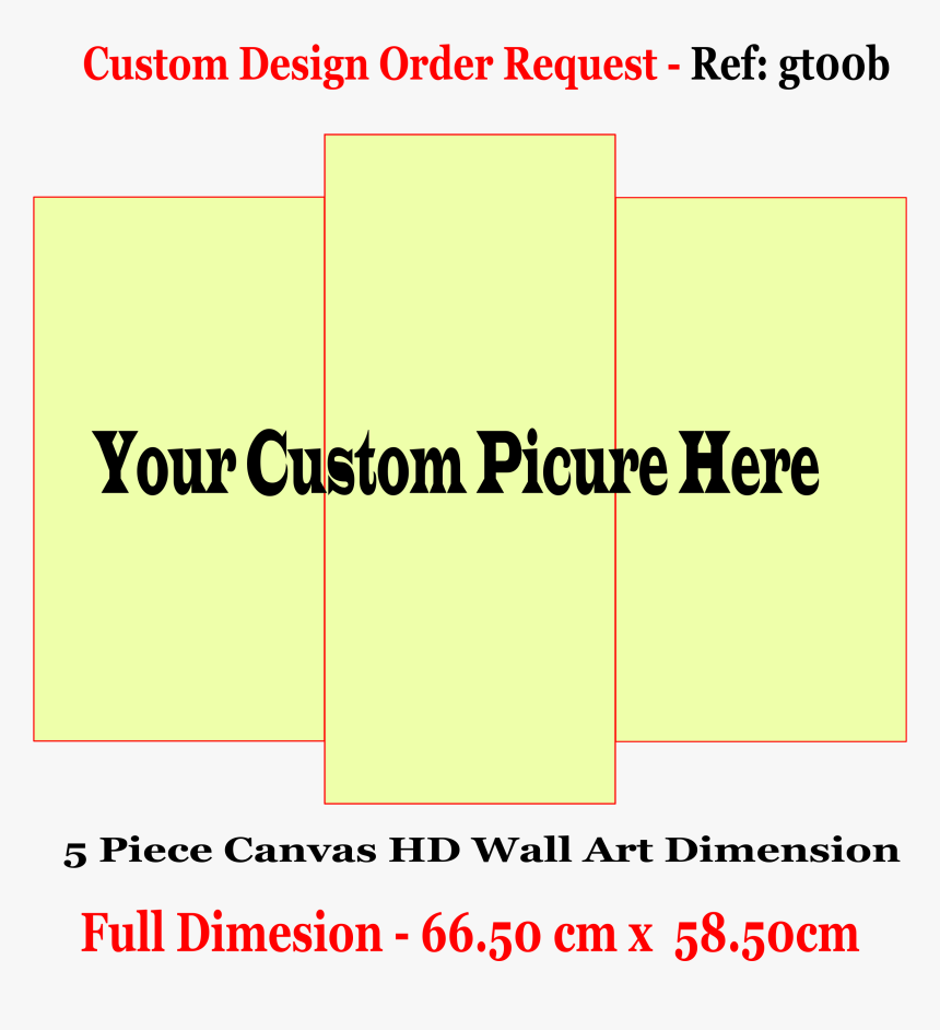 Customized 3 Pc Canvas Wall Frame - Parallel, HD Png Download, Free Download