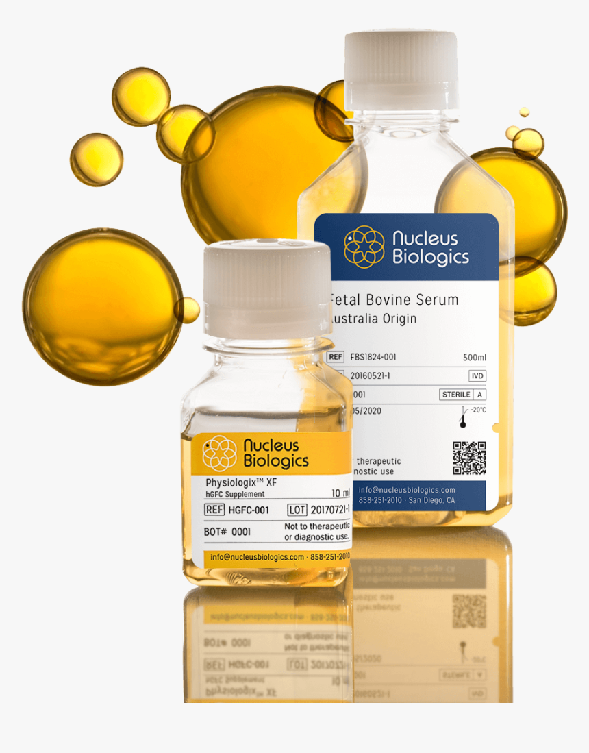 Nucleus Biologics Fetal Bovine Serum - Plastic Bottle, HD Png Download, Free Download