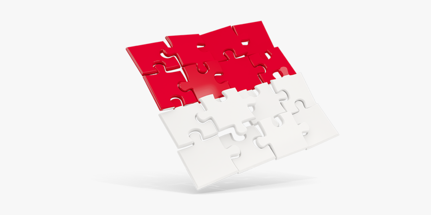 Square Puzzle Flag - Indonesia Flags Puzzle, HD Png Download, Free Download