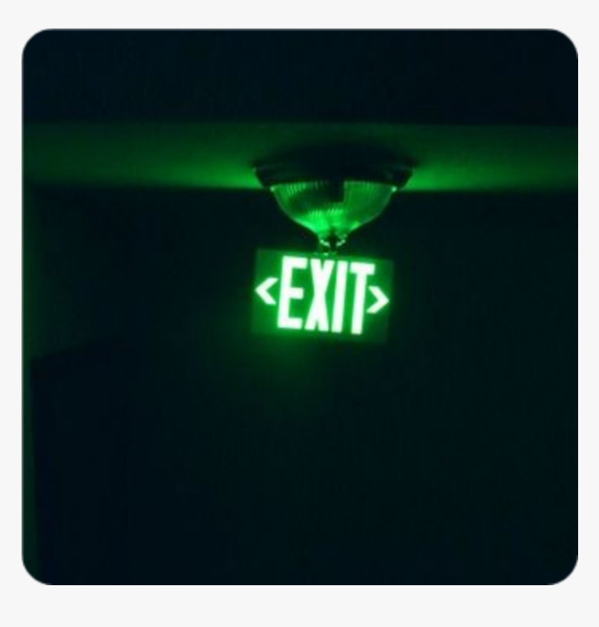 #square #tumblr #green #exit #neon - Display Device, HD Png Download, Free Download