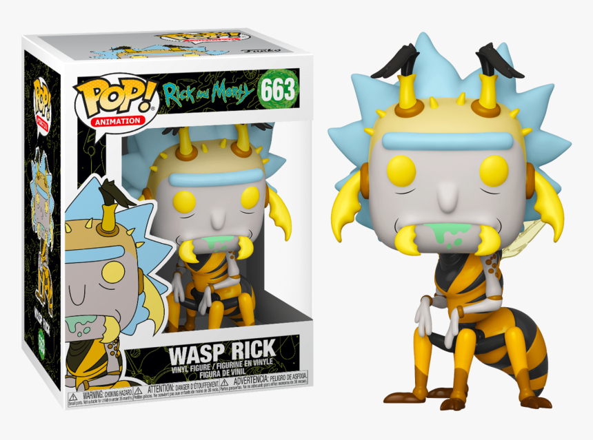 Wasp Rick Pop Rick And Morty - Pop Rick Et Morty, HD Png Download, Free Download