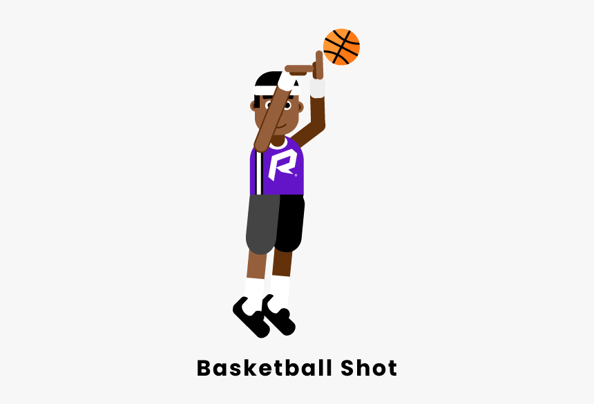 Basketball Shot - Cartoon, HD Png Download, Free Download