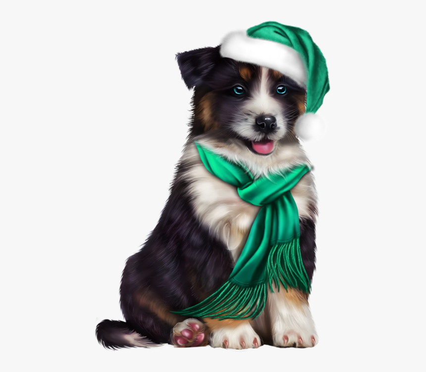 Puppy Clip Dog - Xhristmas Dog Transparent Background, HD Png Download, Free Download