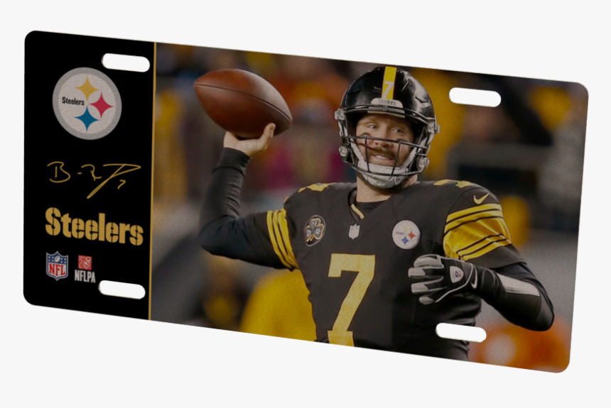 Pittsburgh Steelers Ben Roethlisberger Metal Photo - Logos And Uniforms Of The Pittsburgh Steelers, HD Png Download, Free Download