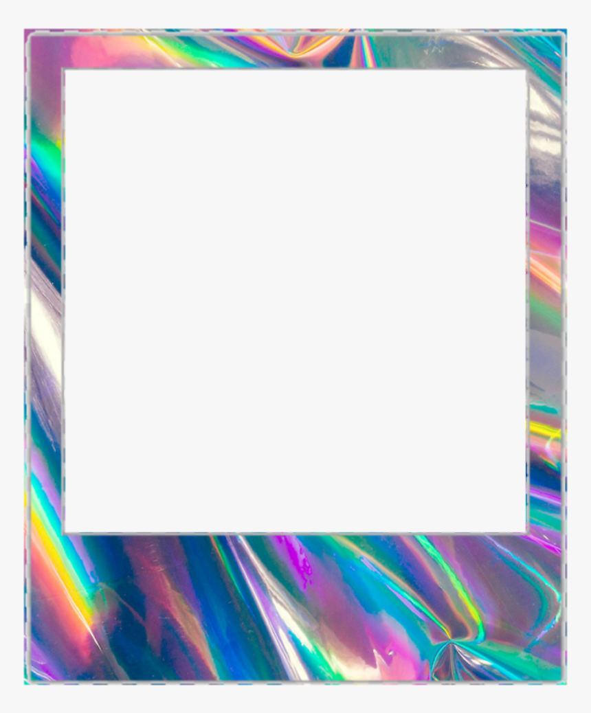 #polaroid #holo #border #kpop #soft #oof - Picture Frame, HD Png Download, Free Download